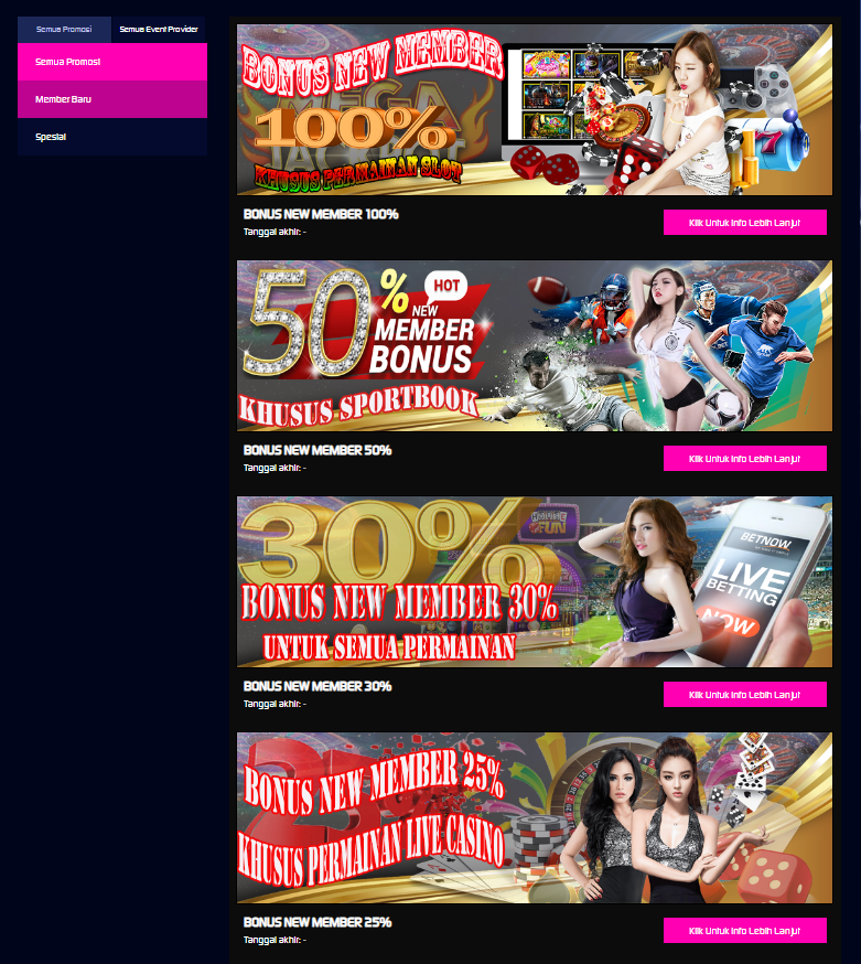 Promo Slot Online Terpercaya